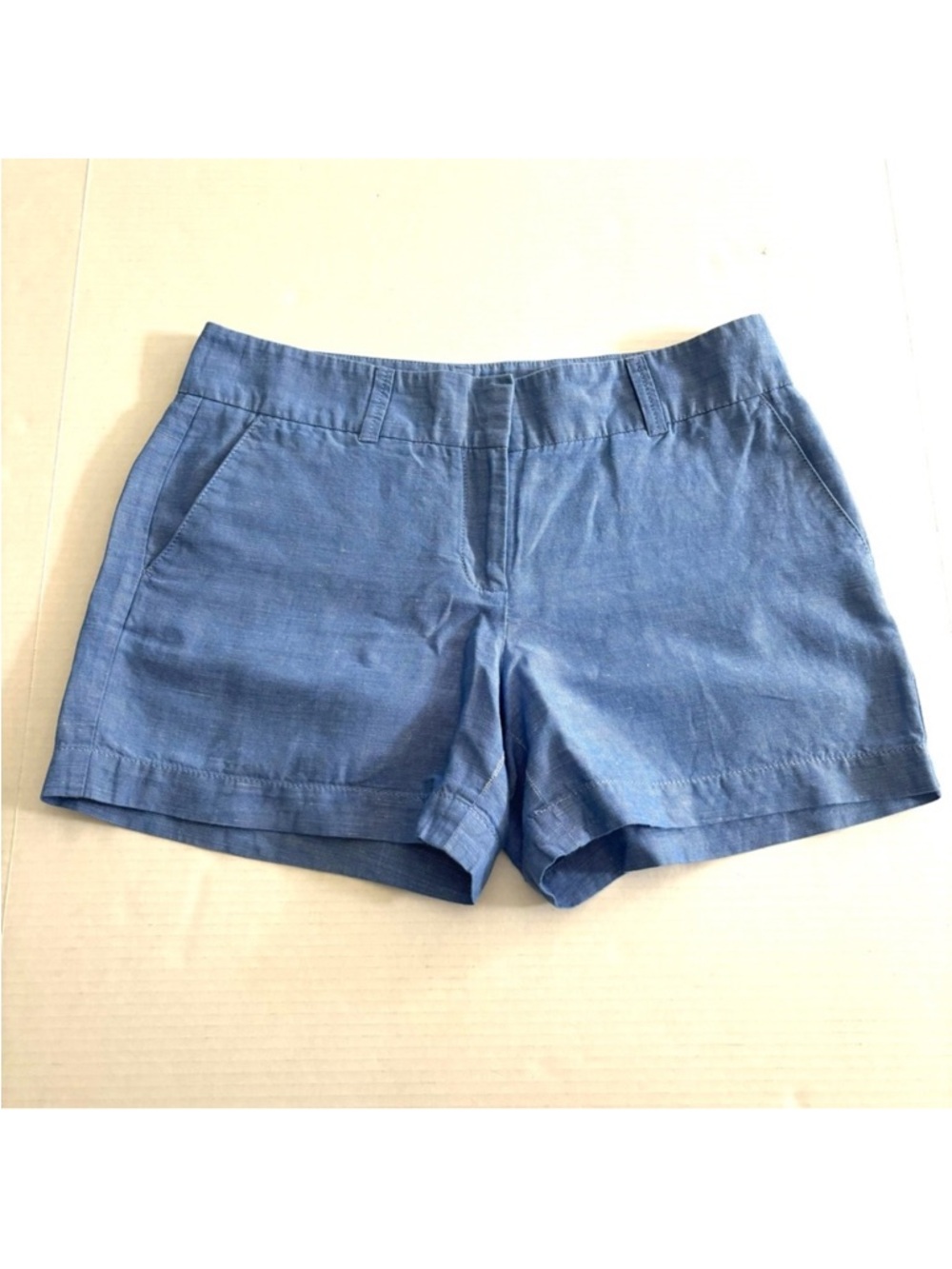Talbots Linen Blend Light Blue Vacation Shorts Pockets Women’s‎ Size 6